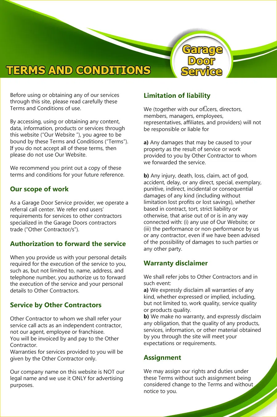 Master Garage Door Service Glendale, AZ 877-451-6538